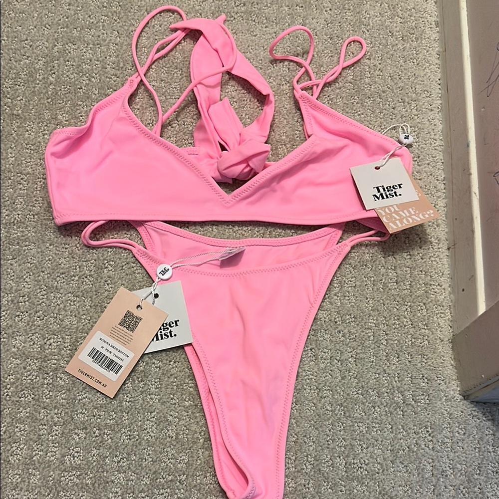 Tiger Mist Pink Bikini Set